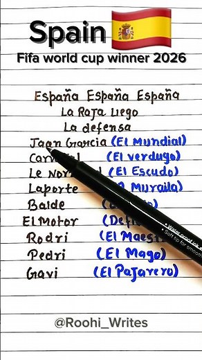 Spain World Cup Song 2026 (Lyrics) #lyrics #trending #fifa #worldcup2026 #spain