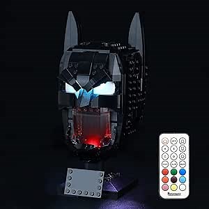 BRIKSMAX Led Lighting Kit for Batman Cowl 76182 Batman Cowl-Compatible with Lego 76182 Building Blocks Model-Not Include The Lego Set