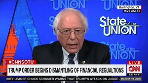 I don't mean to be disrespectful but Donald Trump is a fraud. This guy ran for president of the United States saying, ‘I, Donald Trump, I’m going to take on Wall Street. These guys are getting away with murder.’ Then suddenly he appoints all these billionaires, his major financial adviser comes from Goldman Sachs, and now he’s going to dismantle legislation that protects consumers. | Bernie Sanders