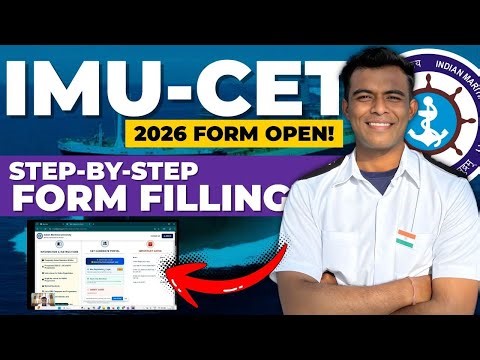 IMU-CET 2026 Form Filling Step by Step | IMUCET | Merchant Navy