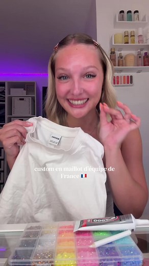 je crée mon maillot de la france 🇫🇷 #pourtoi #customisation #france #fyp
