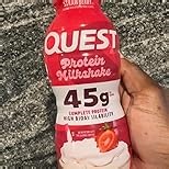Quest Nutrition Vanilla Protein Shake, 45g Protein, 2g Sugar, 3g Net Carbs, Ready to Drink, Gluten Free, 4 Count