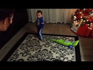 Baby scared of vacuum