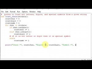 python to Count all letters, digits, and special symbols from a given string