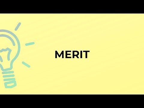 What is the meaning of the word MERIT?