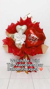 Watch Me Build a Valentine’s Day Balloon Bouquet ❤️ Easy DIY Balloon Gift Tutorial