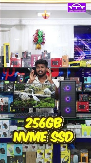 😍 RGB Cabinet with Ryzen 3 Desktop – Super Stylish Setup! 💻#desktop #trending #shorts