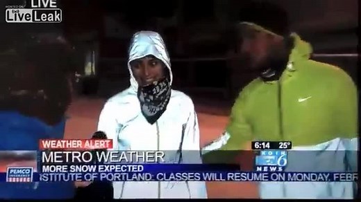 Perfect conditions for running in the snow, or not?