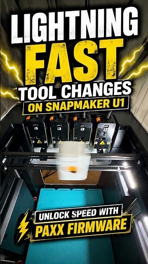 Snapmaker U1 super fast tool changes #3dprinting #tech #techtok #paxx