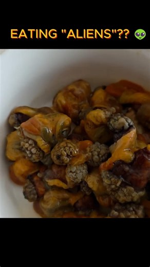 Eating ALIENS?? 👽 #Shorts #Mukbang #SpicyNoodles
