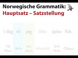 Norwegische Grammatik: Hauptsatz - Satzstellung
