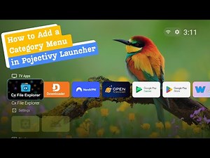 How to Add a Category Menu in Pojectivy Launcher