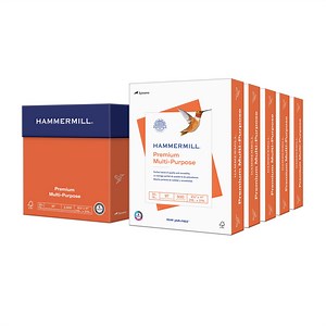Hammermill 20 lb., Premium Multipurpose Copy Paper, 8.5" x 11", 5 Ream, White - 105910C - Walmart.com