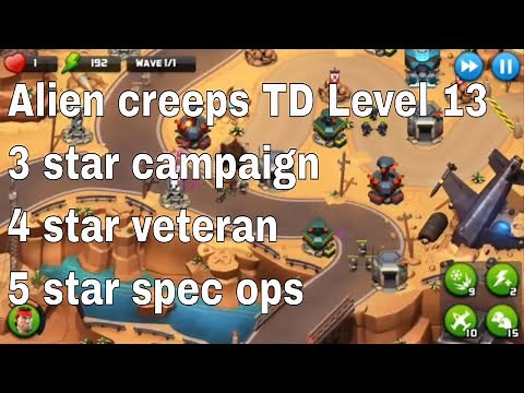 Alien Creeps TD Level 13 Without Any Extra Hero