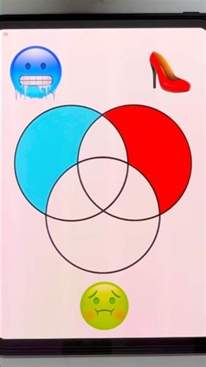 Satisfying emoji color mixing art