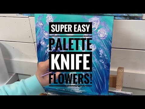 “Lavender Roses” So Easy! Abstract Painting