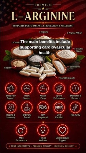 What is L-Arginine? ❤️ More healthy vitamins Follow ↘️https://fanybany.printify.me/product/29401591