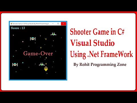 Shooter Game in C# Visual Studio using .Net Framework By Rohit Programming Zone