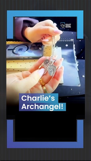Erika Kirk reveals the devotion Charlie had to St. Michael the Archangel and shows on camera the medal he wore. Soon after she began dating Charlie Kirk, Erika Frantzve — a devout Catholic — asked him, "Why don't you wear a cross?" Kirk's response: "I'm not a jewelry guy." She gave him a St. Michael's Cross, which he started wearing as "he felt the weight of the world on him," Turning Point USA spokesman Andrew Kolvet told Fox News. "He never took it off again, until he was assassinated, and the