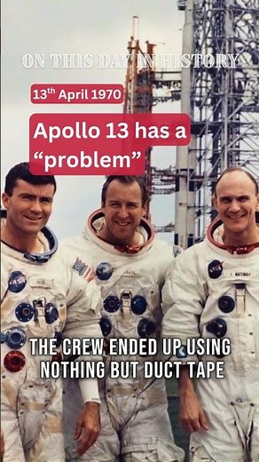 April 13th #onthisday in #history - Apollo 13 "have a problem" 200,000 from Earth!