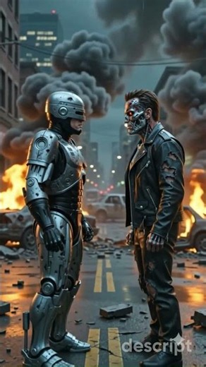 Who wins? RoboCop vs Terminator 🤖💥 #ai #action #scifi