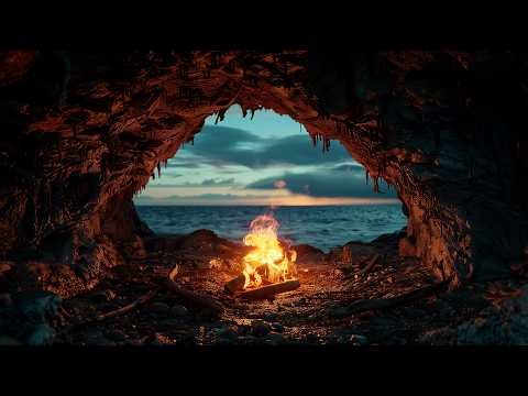 10 Hours Cave Campfire 🔥