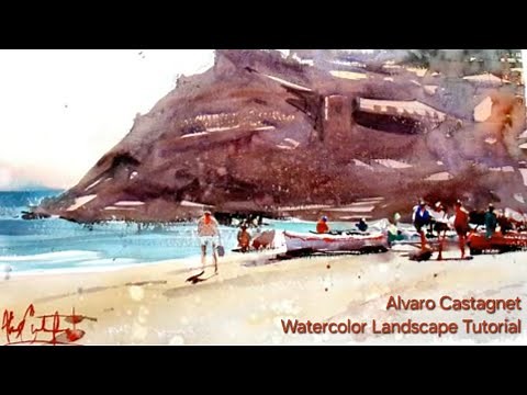 Alvaro Castagnet Watercolor Landscape Painting Demo - A Part of EPC Course