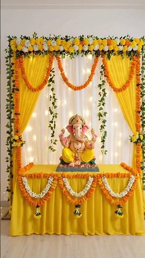 Ganpati decoration ideas for home 2026 / ganpati decoration ideas for home #ganpati #decoration #diy