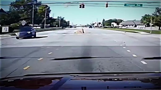 Dashboard Camera Captures Car Crash Incident