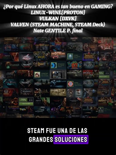¿Por que Linux AHORA es tan bueno en GAMING? P final NATE GENTILE #linux #wine #linuxlove #gaming #parati