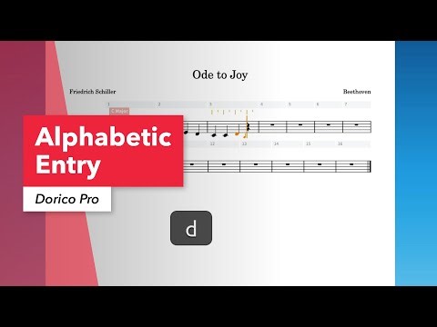 Music Notation and Score Preparation Using Dorico Pro: Entering Notes by Keyboard (Alphabetic Entry)