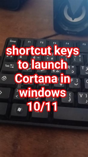 shortcut keys to launch Cortana in windows 10/11 #windows10 #windows11