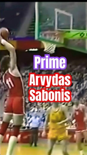 Arvydas Sabonis In His Prime Basketball Highlights #nba #basketball #shorts