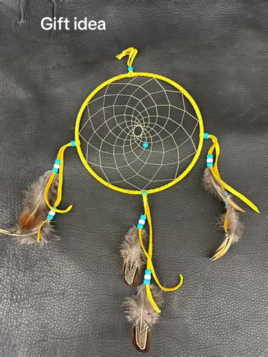 Gift idea! INDIGENOUS HANDMADE DREAM CATCHERS Decorative hand made dream catchers with feather and beading. Price $68-$78 #dreamcatcher #indigenoustiktok #nativeamericantiktok #giftideas #billworbfurs