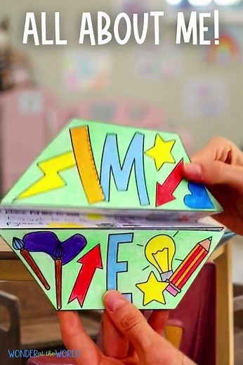 All about me back to school foldable activity #backtoschoolcraft #teacherideas