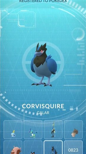 Pokemon Go caught a Corvisquire 2026