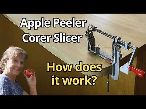 How does an Apple Peeler Corer Slicer work?