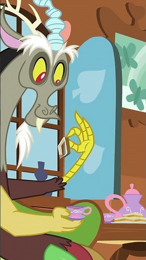 Tea with Discord ☕️💛 #MyLittlePony #MLP #Shorts