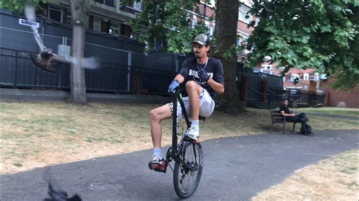 Stripped bike wheelie challenge tests real skill