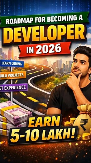 Software Developer Roadmap 2026 🚀 | From Beginner to Job in 6 months