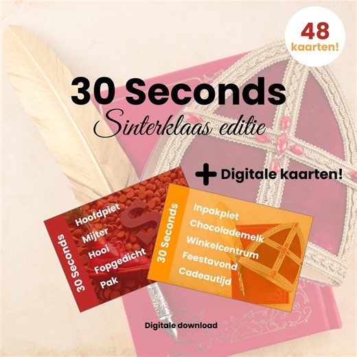 30 Seconds Sinterklaaseditie (NL)   digitaal spel! - Etsy Nederland