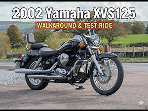 2002 Yamaha XVS125 Walkaround & Test Ride