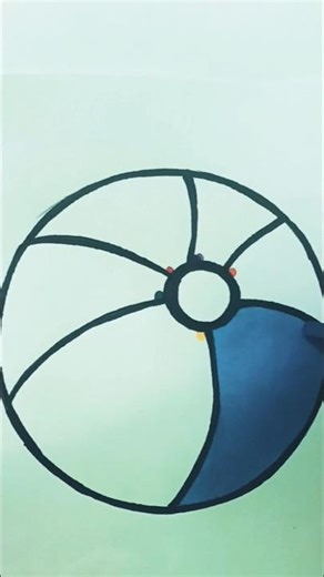 ball colouring 🏀 #ballcolors #colourdrawing