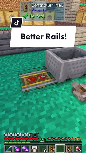Minecraft Rail Tutorial: Controller vs. Powered Rails