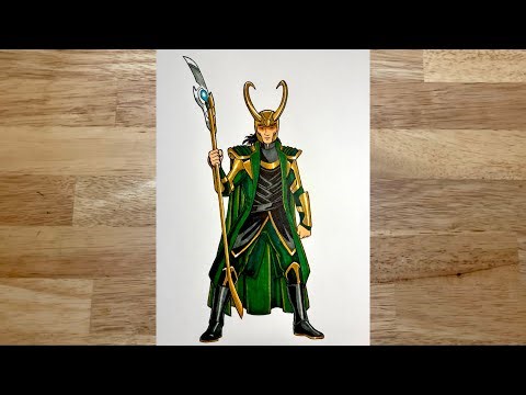 How to draw Loki ( full body )