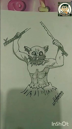 "Inosuke sketch 🔥" #shorts