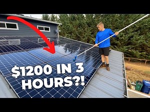 I Made HOW Much Cleaning Solar Panels??