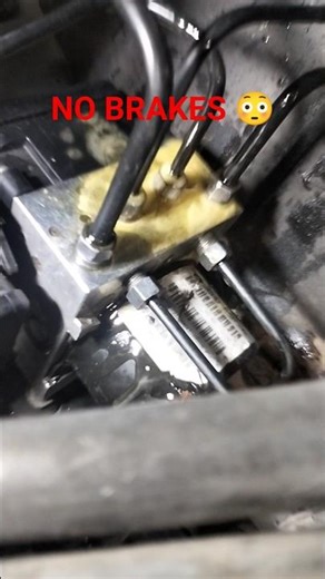 Air in Brake Line… BRAKES Can Fail! 😳 ABS Bleeding Must! #braketest #brakes #brakepads #brakebooster