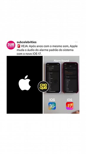 Mudança no Áudio do Alarme Padrão do iPhone com o iOS 17