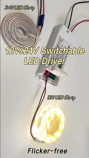 12V/24V Switchable LED Driver, Lever Loop Wiring Design. #leddriver #ledlighting #electrician #led